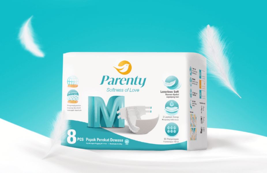 Parenty Popok Dewasa Perekat, Cegah Bocor dan Ekstra Serap